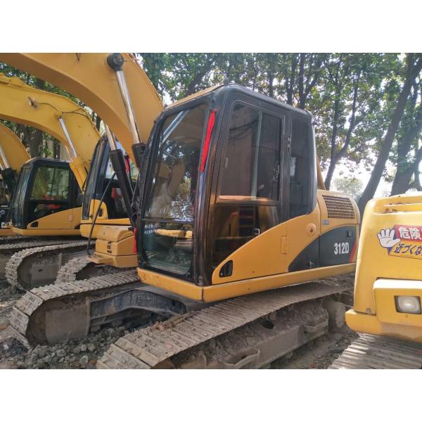 312D Used Crawler Excavator Caterpillar C7 engine 29T weight  with Original Paint