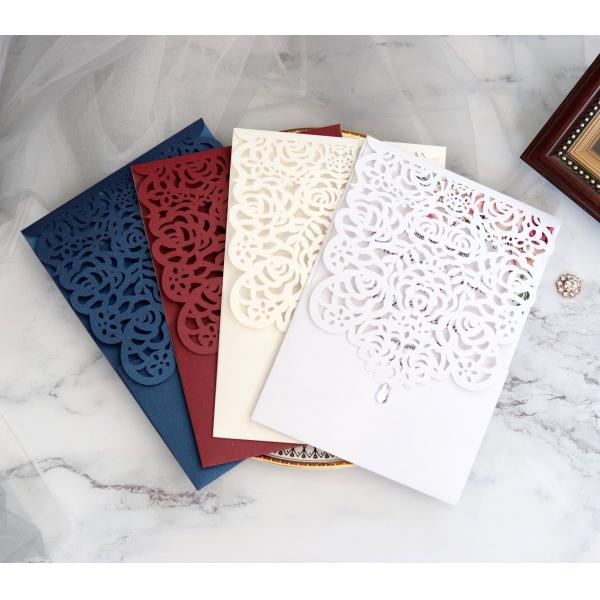 Waterproof C1S Board Personalised Wedding Paper Cards