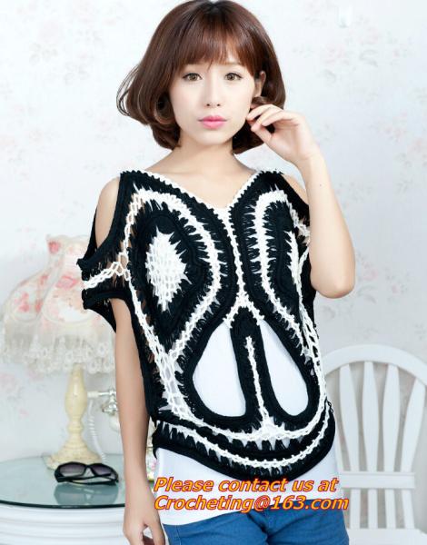Blouse, Women, Hollow Out, Loose, Beach Crochet, Bikini, Blouses, Long Sleeve, Maxi Shirts