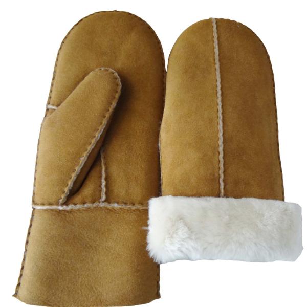 Classic Style Spanish Merino Double Face leather gloves mittens