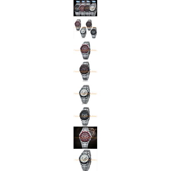 Top Brand Promotional Gift Watches for Man Business Watch Quartz Watch Men's Steel Watch