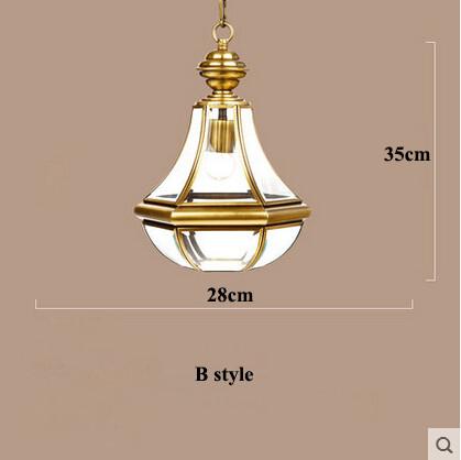 Europe Lustre Copper Led Pendant Chandeliers Lamp Glass Corridor Led Chandelier(WH-CI-140)