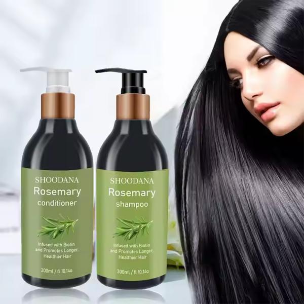 Natural Organic Hair Growth Care Set Anti-Hair Loss Rosemary Shampoo and Conditioner