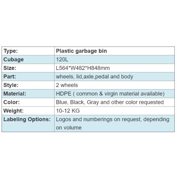 Convenient Induction Type Recycling Waste Bin with 2 Wheels and Labeling Options