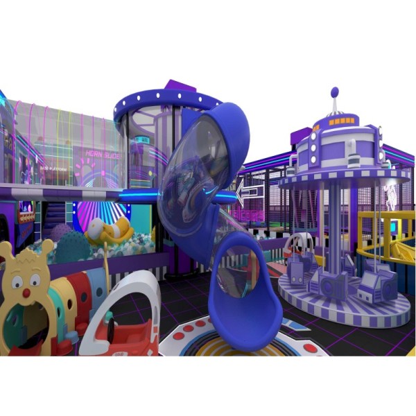 Macaron Play Commercial Soft Play Playground Castle Slide Maze Trampoline for Home