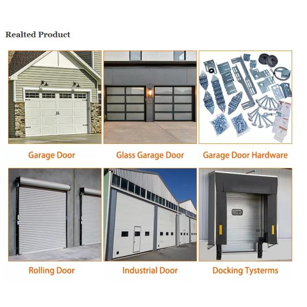 Lift Sliding Insulated Sectional Doors Sectional Warehouse Roll Up Aluminum