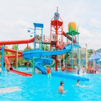 Vente à chaud équipement de parc aquatique piscine en fibre de verre glissière maison d'eau