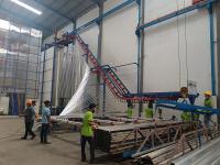 Linha de produção de revestimento do pó de alumínio vertical do perfil da extrusão