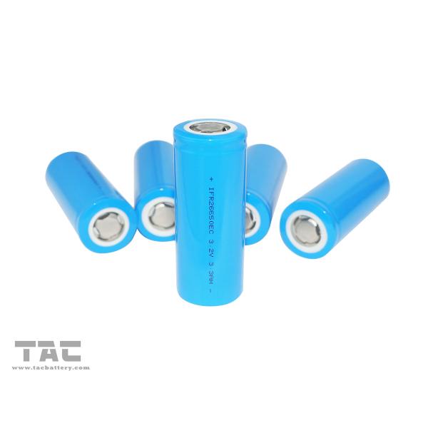 High Rate Discharge 26650 3.2v Lifepo4 Battery 3300mAh For Power Supply