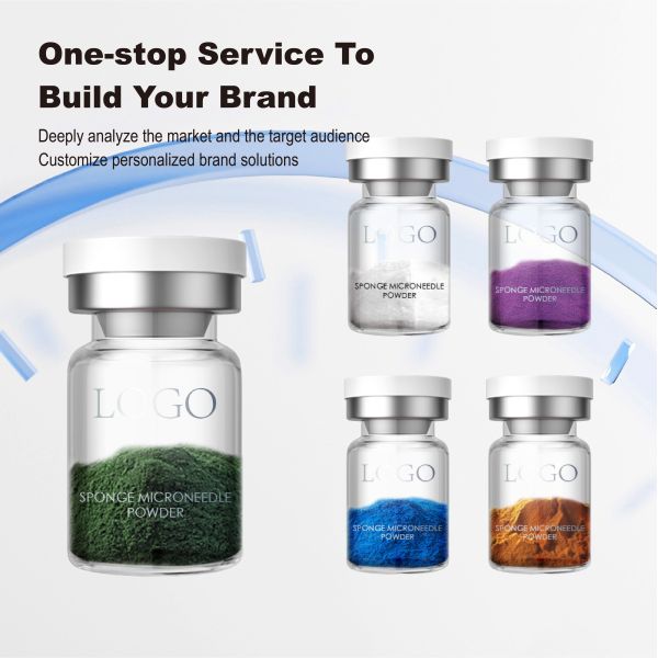 Factory Pink Seaweed Freeze-dried Powder Exfoliating Sponge Microneedle Skin Sponge Needle for Acne Pigmentation Pigmentation