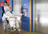 Elevador de alta velocidade do quadro de aço inoxidável da carga 1600kg com botão do braile