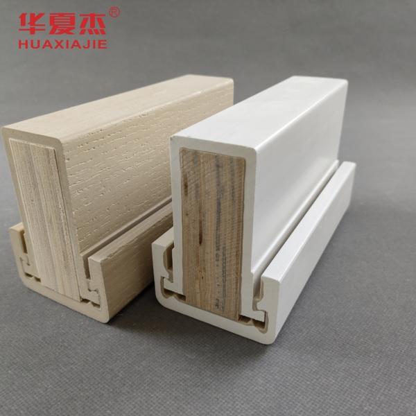 Wholesale New Product Wpc Mullpost LVL Reinforce Wpc Door Frame Pvc Door Jamb  Building Decoration