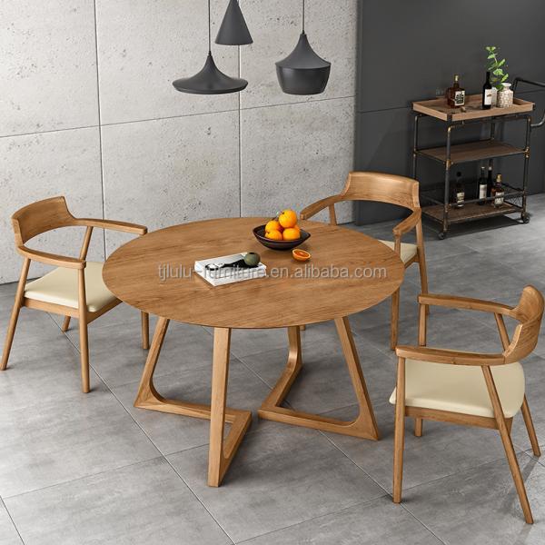 Customized Exquisite Workmanship Solid Wood Leg Dining Room Set Furniture with Dinning Table and Chairs Design