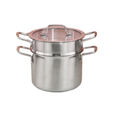 Multifunction Spaghetti Kitchen Soup Pots Stainless Steel  With Strainer Insert
