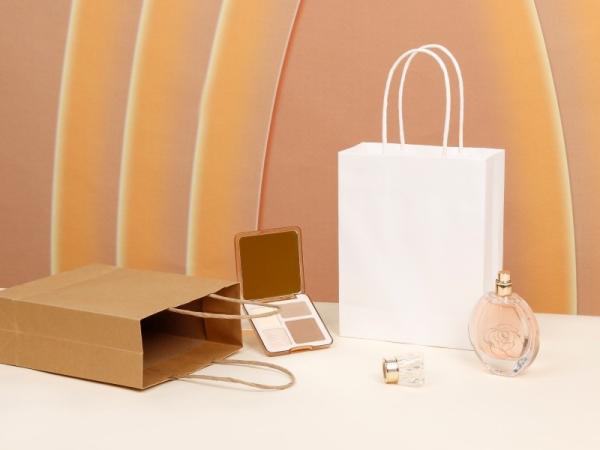 Reusable Take Away Twisted Handle Paper Bags Fast Food Brown Kraft Paper Gift Bag