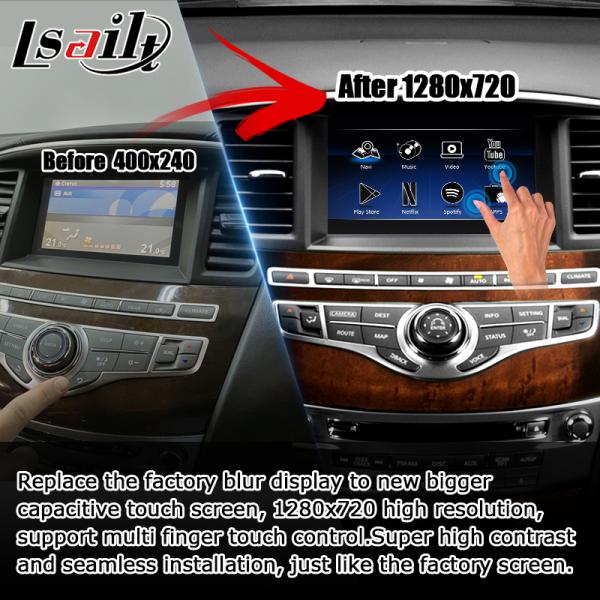 HD сенсорный экран с несколькими пальцами carplay android автоматическое обновление для Infiniti QX60 JX35 2013-2016 IT06