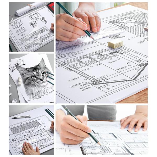 Простая белая бумага прокладчика 80gsm CAD для проектировать Draftings 24inch x 150ft