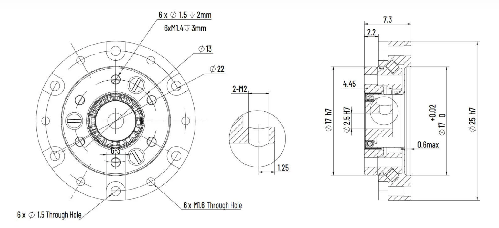 MINI HD-03 Harmonic Reducer
Ratio: 30
Ratio: 50