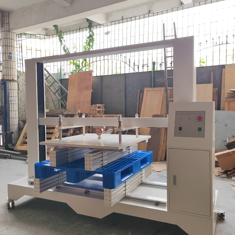 Heavy Duty Pallet Box Compression Tester with 1200×1200×1500mm Test Space, ±1% Accuracy and PLC Touch Control System