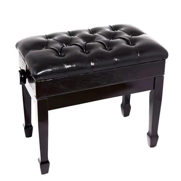 EASTONY Padded wooden Artist piano bench The net size and height of the single lifting stool with box can be adjusted