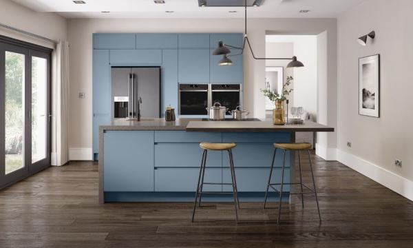 3m Long Small Plywood Kitchen Cabinets Modern With Breakfast Counter
