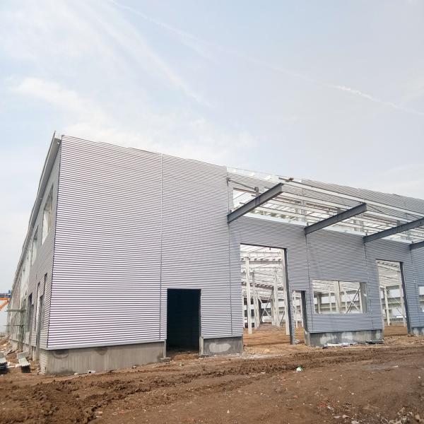 Prefab Steel Frame Building Fire Resistant High Weather Resistance