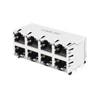 Porto Rj45 multi Jack Shielded Without Led portuário da base-T 2x4 de JX20-0206NL 10/100