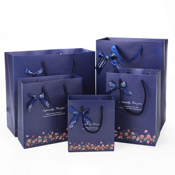 Customized Fashion Shopping Bag Take Away Food Bag Brown Kraft Clothing Paper Bag