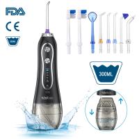 Electric 300ml Irrigator oral portátil Flosser IPX7 com 6 Jet Tips