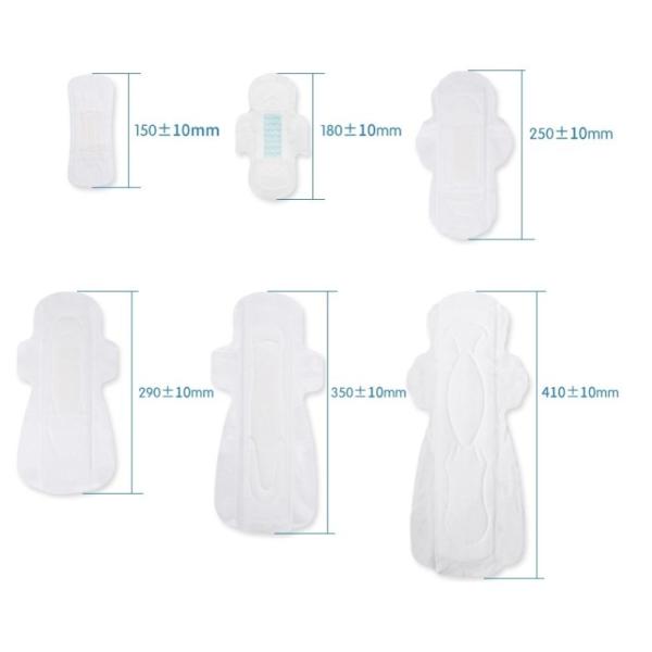 Short Quick Dry Surface Special Chip Winged Women Sanitary Napkins