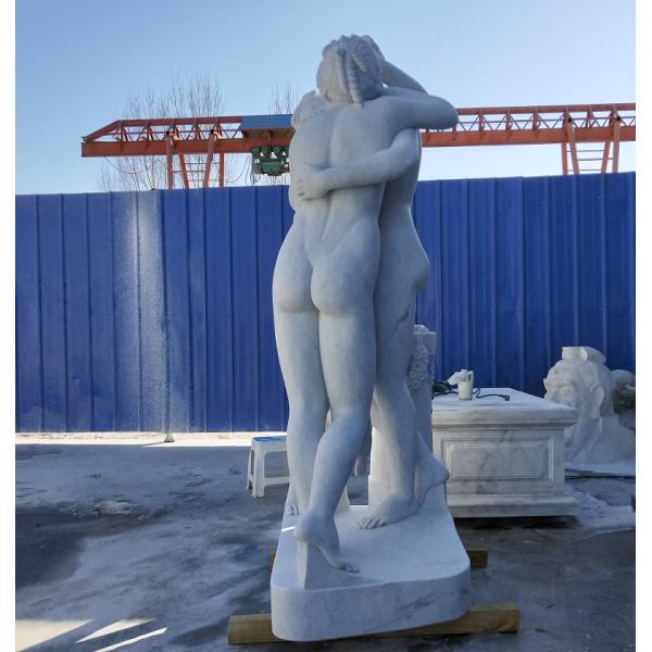 Stone carving figure sculpture white marble three lady statue ,stone carving supplier