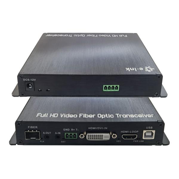 1Ch 1080P DVI + 1Ch USB KVM + 1Ch RS232 + 1Ch Bidi Stereo Audio + 1Ch GPIO over Fiber Extender