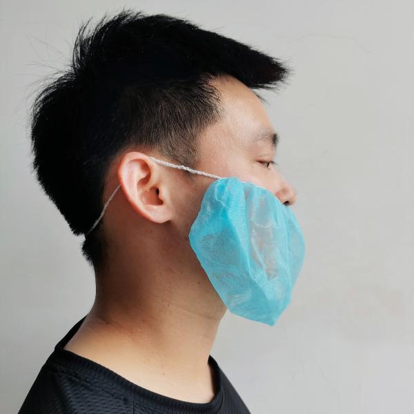 Disposable Nonwoven Beard Cover ISO CE Certified Eco-Friendly