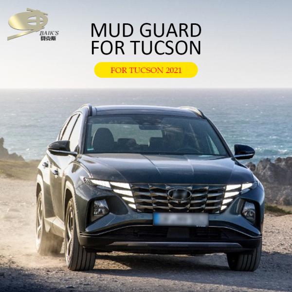 3.8mm Thickness Car Mud Guard Mudflaps Fender Flares For Hyundai Tucson 2021 2022