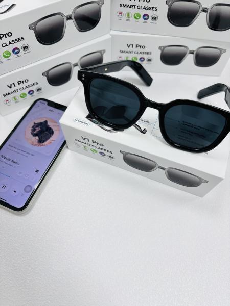 V1 Pro Fashion Smart Sunglasses UV Protection Music Player HD Phone Call Open Ear BT Headset Outdoor Sports Smart Sun Glasses