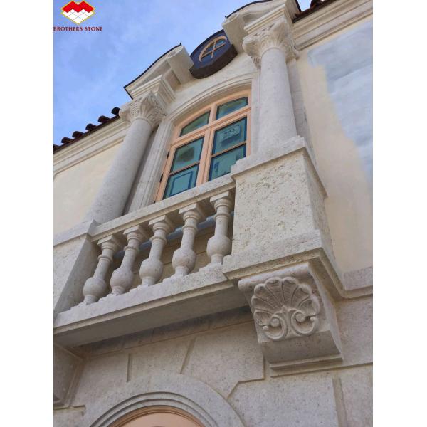 Customized Luxury Marble Staircase Handrail Column for Villa Style Interior Design