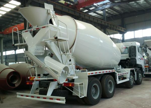 8X4 12CBM Ready Mix Concrete Mixer Truck , Dongfeng 12 Wheels Self Mixing Concrete Truck