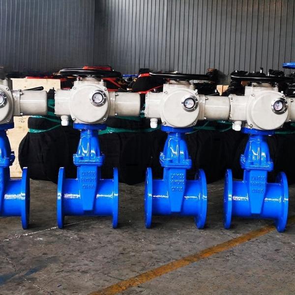 PN10 Electric Control Gate Valve DN250 DN350 Flanged Gate Valve