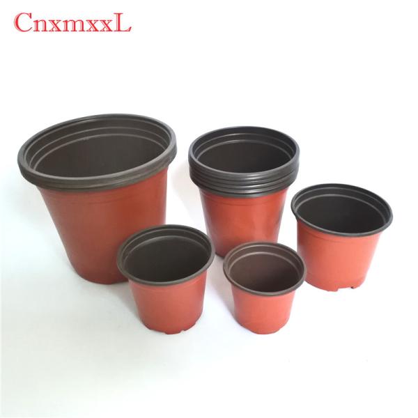 Crystal PET Plastic Garden Flower Pot for Garden Home Decoration