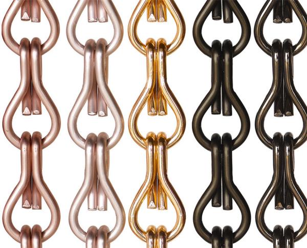 Anodized Aluminum Wire Mesh Curtain ,Chain Link  Fly Curtain For Window / Door