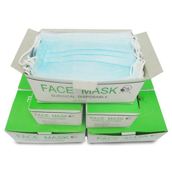 3 Ply Disposable Surgical Mask , Earloop Face Masks For Germ Protection