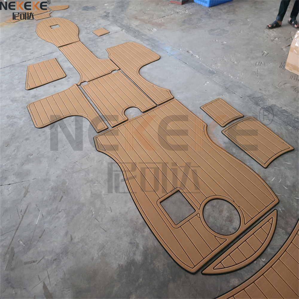 Chaparral Sunesta 274 2005 Swim Step Cockpit EVA Faux Teak Deck Mat Marine Flooring Pad