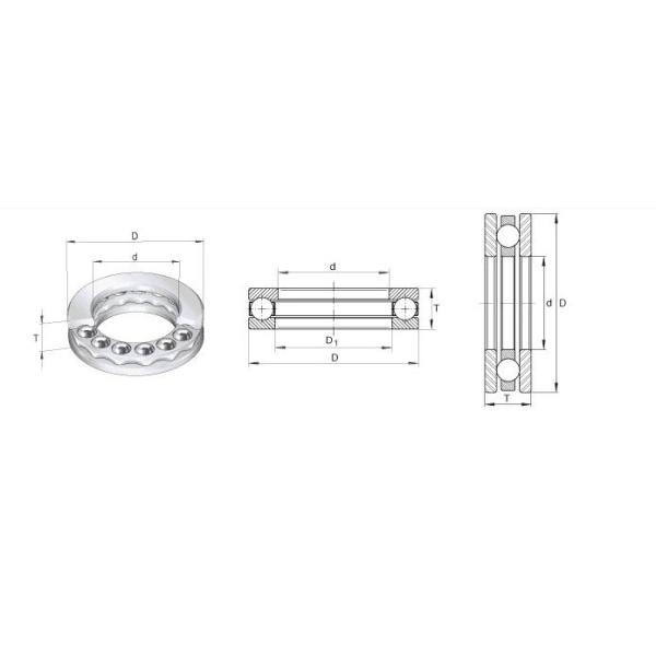 High Quality Precision Thrust Ball Bearing 51105 Angular 25x42x11mm Deep Dream