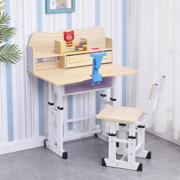 Luxury Toddler Study Table And Chair Combo 2 Year Old With LED Lamp Reading Board