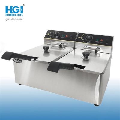 anúncio publicitário profundo da máquina da frigideira do óleo do tampo da mesa liso de 220V 3500W 11L