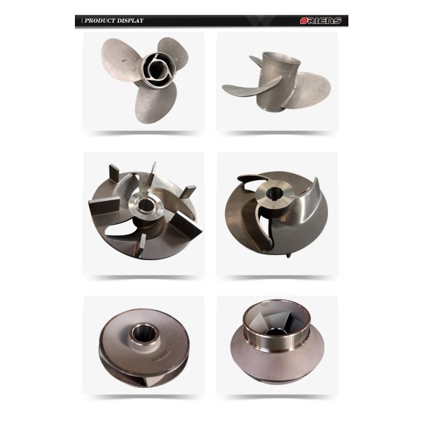 Custom CNC Machining Precision Casting Blades Stainless Steel 304 Outboard Pump Impeller Water Jet Impeller