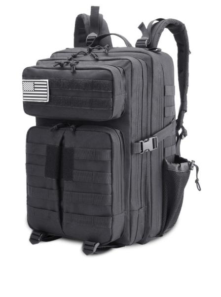 revestimento impermeável do plutônio do saco 1000D Cordura do alforje do exército do preto 45L