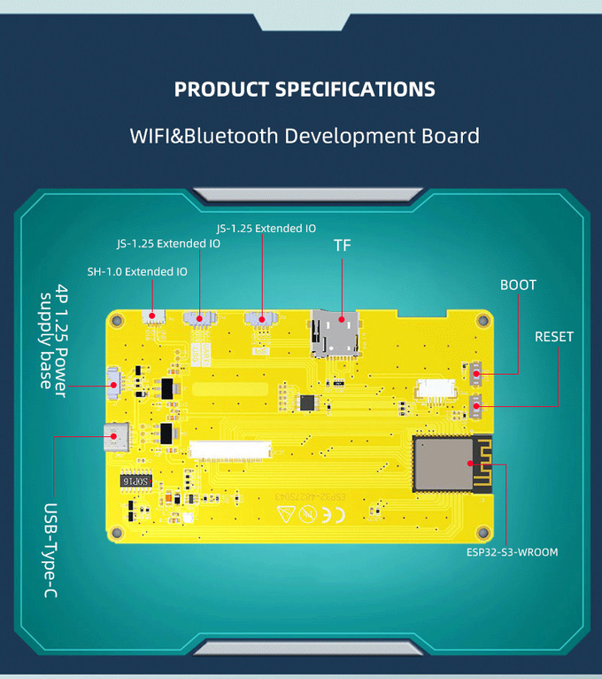 4.3-дюймовый дисплейный модуль ESP32-30C-80C для использования возможностей Интернета вещей