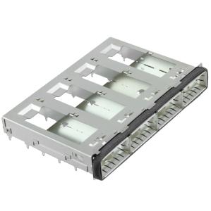TE 2170288-1 QSFP Cage 1x4 Port Press Fit Elastomeric Gasket