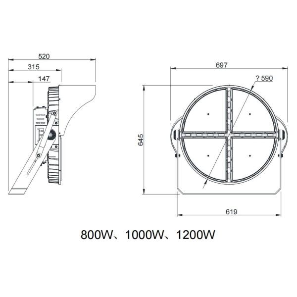 800w светодиодные уличные фонари производители 1000watt наружные высокие мачты стадионные проекторы светодиодные светодиодные фонари